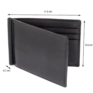 Leather Money Clip Wallet Natural SD 006