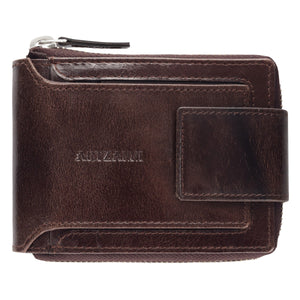 Brown Bifold Top Grain Leather Classic Billfold SD 061