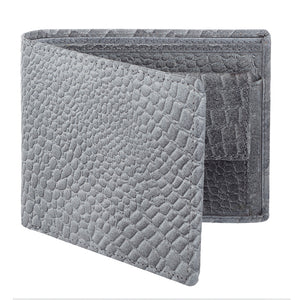 Nappa Bifold Leather Slim Wallet (Croco Pattern) SD 032
