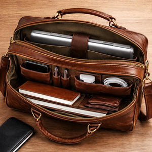 Buffalo Leather Pilot Bag AZ 052 16.25''*11.75''*3'' Inches (L*H*B)