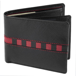 Full Grain Bifold Men's Center Wing Wallet Card Case SD 029