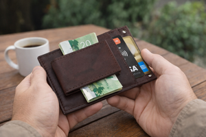 Genuine Leather Slim Detachable Money Clip SD 001