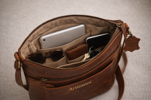 Premium Leather Satchel Bag AZ 060