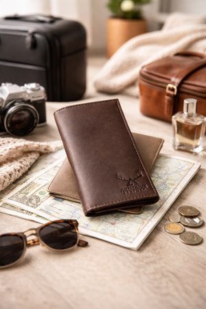 Artizanni Long Leather Wallet- Bifold Mens Suite Leather Wallet
