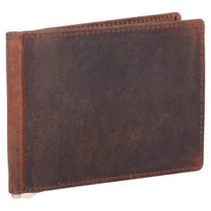 Leather Money Clip Wallet Natural SD 006