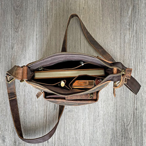 Premium Leather Satchel Bag AZ 060
