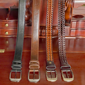 Braided Leather Belt for Men Casual Jeans, Golf, Men's Woven Alloy Buckle Gifts for Men