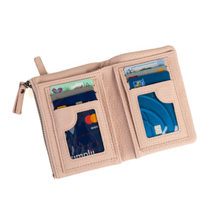 Womens RFID Small Compact Bifold Luxury Mini Purse Wallet