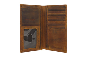 Men's checkbook Rodeo Long Wallet (FLAG) SD 033, Size : 3.6” W * 7.1” H Inches