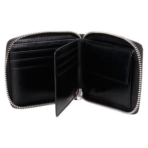 Full Grain Zipper Bifold Wallet SD 036