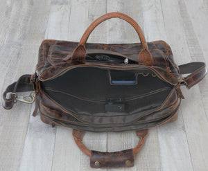 Buffalo Leather Pilot Bag AZ 058 16.25''*11.75''*3'' Inches (L*H*B)