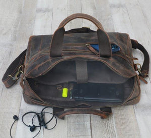 Buffalo Leather Pilot Bag AZ 052 16.25''*11.75''*3'' Inches (L*H*B)