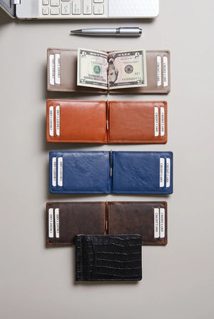 Money Clip Leather Holder Wallet SD 002