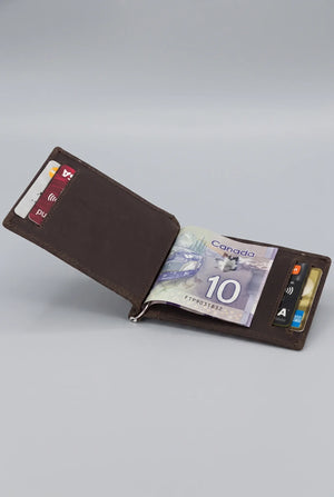 Money Clip Leather Holder Wallet SD 002