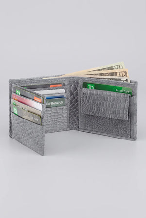 Nappa Bifold Slim Wallet Croco SD 032