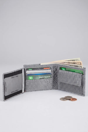 Nappa Bifold Slim Wallet Croco SD 032