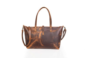 Mordernist Leather Classic Tote Purse SD 066 (Retro) 18''*12''*7.5'' Inch