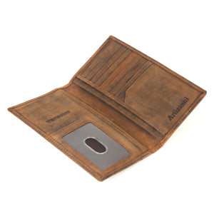Men's checkbook Rodeo Long Wallet (FLAG) SD 033, Size :  3.6” W * 7.1” H Inches