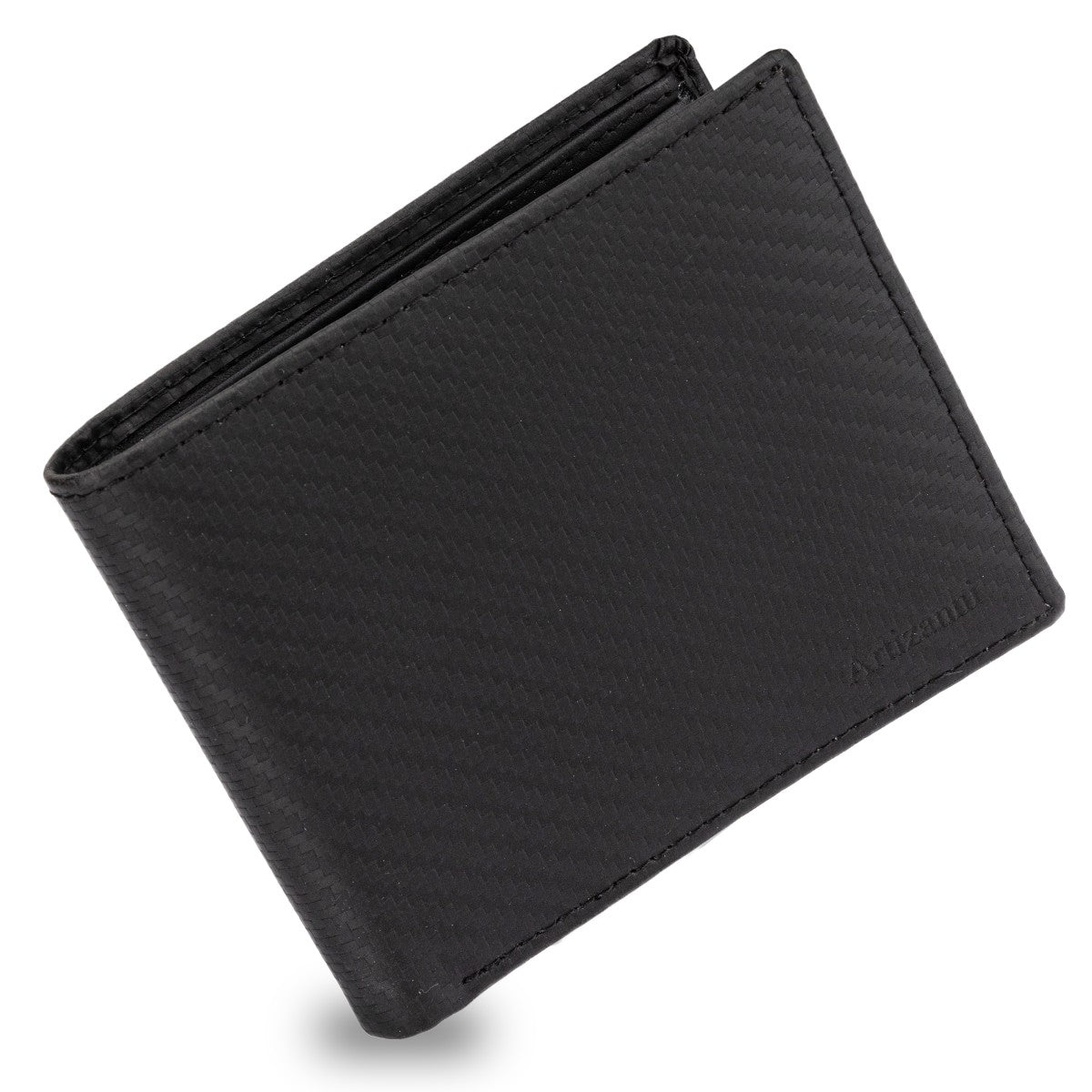 Men's Secure Bifold Nappa Leather Bifold SD 013 (Carbon Fiber)