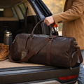 Voyager Leather Duffel Bag (Full Grain Bag) 21.7''* 10.6''*11.0'' inch (L*W*H)
