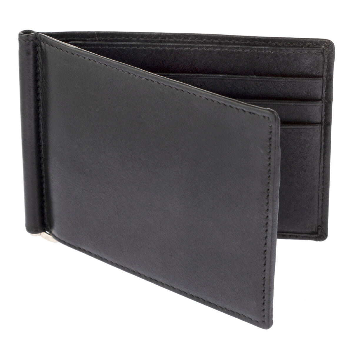 Leather Money Clip Wallet Natural SD 006
