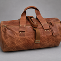 Vintage Genuine Leather Duffle Bag – Premium Weekender Travel Bag