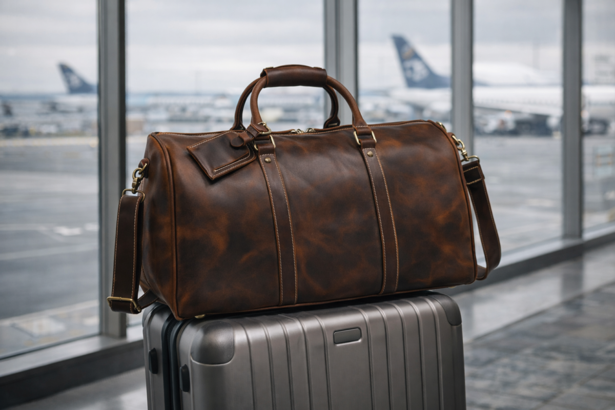 Nomad Leather Weekender Travel Bag MK 081, 50*24*26 Cm