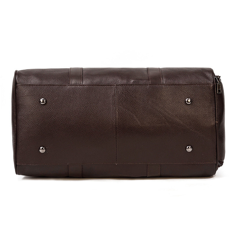 Voyager Leather Duffel Bag (Full Grain Bag) 21.7''* 10.6''*11.0'' inch (L*W*H)