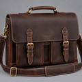 Full Grain Leather Messenger Bag & Laptop Briefcase – 13-Inch Laptop
