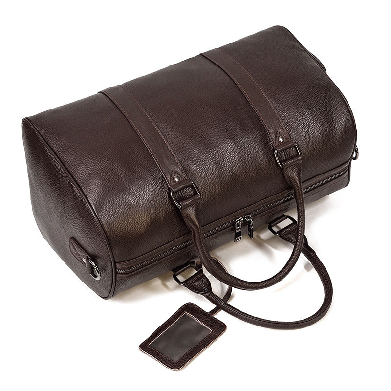 Voyager Leather Duffel Bag (Full Grain Bag) 21.7''* 10.6''*11.0'' inch (L*W*H)