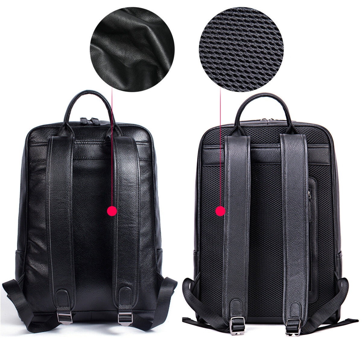 Voyager Leather Backpack  Vintage 16.5 inch Laptop 16.9''*5.90''*12.20'' Inches (L*W*H)