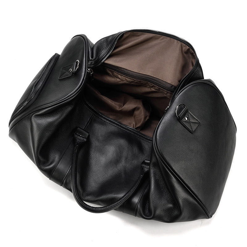 Voyager Leather Duffel Bag (Full Grain Bag) 21.7''* 10.6''*11.0'' inch (L*W*H)