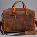Full Grain Leather Messenger Bag for 15-Inch Laptop – Vintage