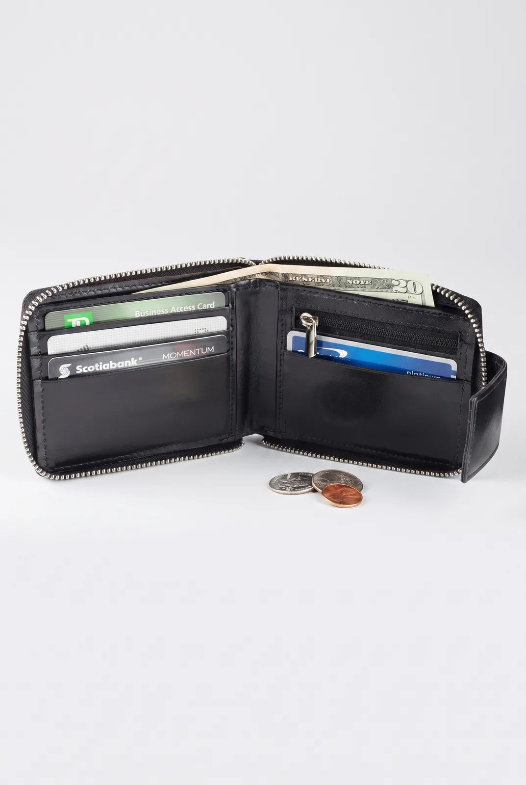 Brown Bifold Top Grain Leather Classic Billfold SD 061