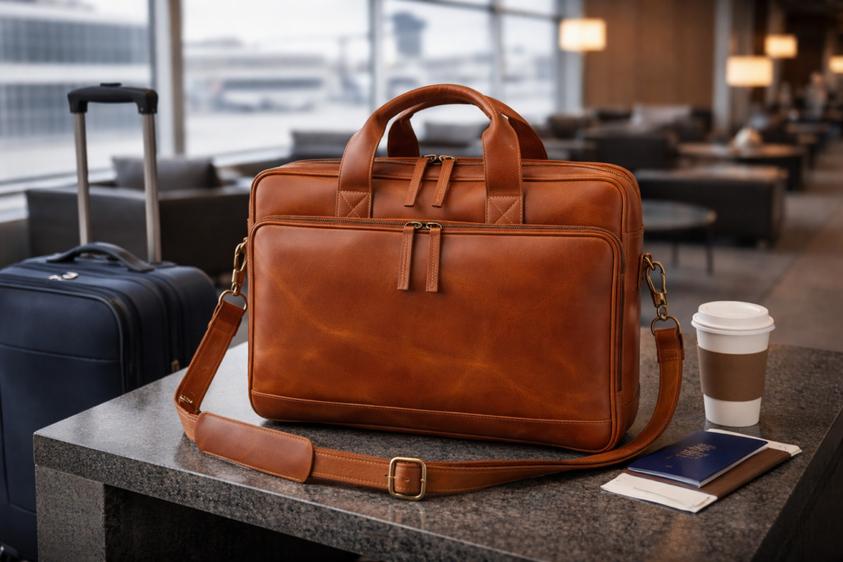 Buffalo Leather Pilot Bag AZ 058  16.25''*11.75''*3'' Inches (L*H*B)