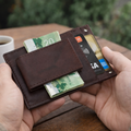 Genuine Leather Slim Detachable Money Clip SD 001
