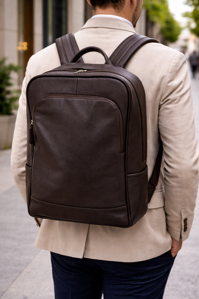 Voyager Leather Backpack  Vintage 16.5 inch Laptop 16.9''*5.90''*12.20'' Inches (L*W*H)