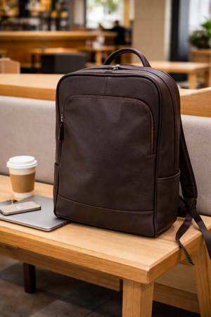Voyager Leather Backpack  Vintage 16.5 inch Laptop 16.9''*5.90''*12.20'' Inches (L*W*H)