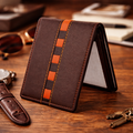 Trekker Bifold Men's Center Wing Wallet Card Case SD 029