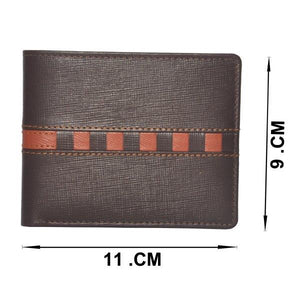 Full Grain Bifold Men's Center Wing Wallet Card Case SD 029