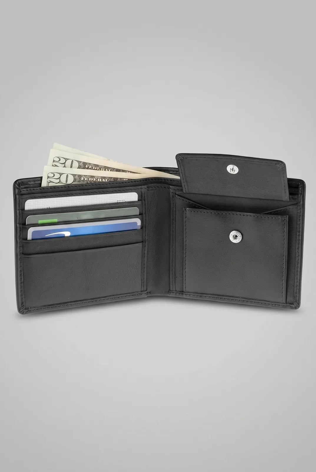 Full Grain Leather Bifold Wallet SD 038