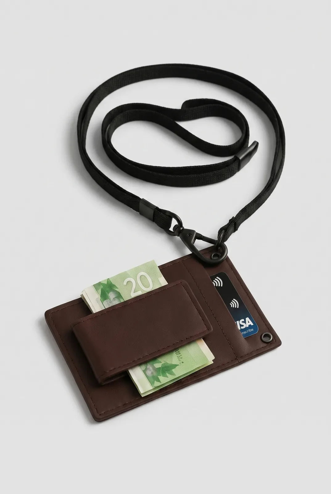 Genuine Leather Slim Detachable Money Clip SD 001