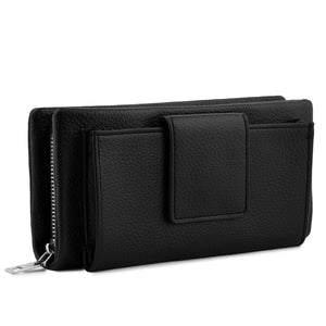 Artizanni Leather for Womens RFID Blocking Zip Credit Card Holder