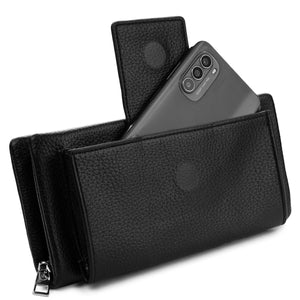 Artizanni Leather for Womens RFID Blocking Zip Credit Card Holder