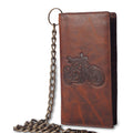 Western Biker Chain Wallets Checkbook Holder