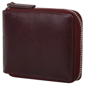 Full Grain Zipper Bifold Wallet SD 036