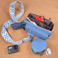 Vegan Crossbody Bag with Adjustable Guitar Strap SD 074 (7.0*3.5*1.3'' Inches)