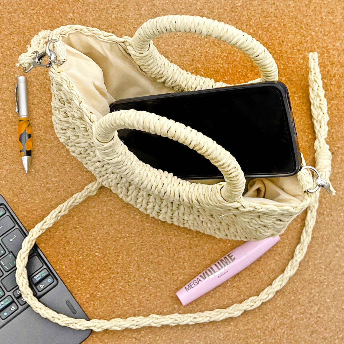 Artizanni Rattan Straw Handbag Hobo Bags