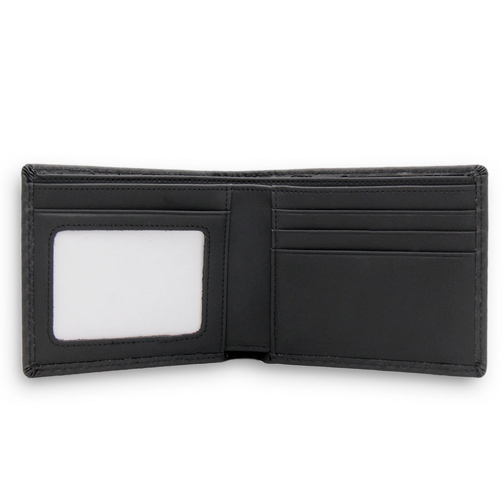 Mens Full Grain Carbon Fiber Bifold SD 060 (4.25 inches x 3.5 inches )