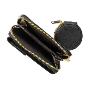 Vegan Crossbody Bag with Adjustable Guitar Strap SD 074 (7.0*3.5*1.3'' Inches)